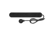 R105/6BL HPM 2400W 6 Outlet Powerboard 0.9M Lead - Black