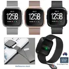 Magnetic Milanese Stainless Watch Wrist Band Strap For Fitbit Versa Smart Watch