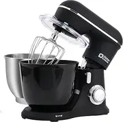 Kitchen in the box Stand Mixer, 4.5 L & 5 L Mixer, 10+P Speed Dough Mixer with Dough Hook, Whisk and Beater,1300 W, Black