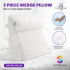 Cool Gel Memory Foam Wedge Pillow Headrest Leg Raiser Head Knee Support Cushion