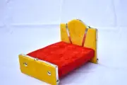 Laddu Gopal ji Bed Wooden Soft Velvet Bed for Krishna Ji Size 1 to 4 No
