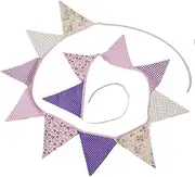 Party Decorations Party Flag Candy Bar Decoration Jute Country Wedding Decoration Bunting Jute Garland Burlap Bunting Banner Hawaii Flags (Color : 03)