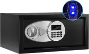 Safe Box with Sensor Light,Money Safe Box with Key & Digital Lock for Home. Secu