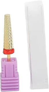 Nail Grinding Head Cone Tungsten Steel Nail Drill Bit Efficient Manicure Golden (132#-F)