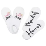 Maid of Honor Gift Wedding Socks Bridal Party I Do Crew Accessories Proposal Box