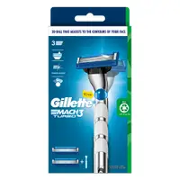 在飛比找PChome24h購物優惠-【Gillette 吉列 】Mach3 Turbo 鋒速突破