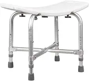 DJMed Braced Shower Stool, Heavy Duty Adjustable Bench Seat