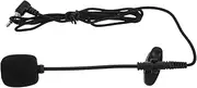 OFFSCH Wired Lavalier Mic Voice Amplifier Clip Mic Portable for Audio Device Metal Clip Pickup