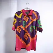 Jorge Campos # 9 - Multicolor ORANGE/PINK/PURPLE - JERSEY VINTAGE - XL