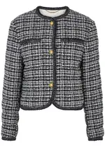 Moncler Eliadi Quilted Bouclé Tweed Jacket - Black - 1 (UK 10 / S) 1 (UK 10 / S)