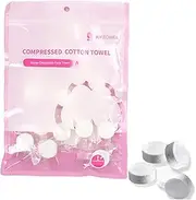 Weyri Compressed Towels Tablets, Travel Towel 20 * 30 cm 30 Pcs Compact Coin Tissue Magic Washcloths Candy for Travel Camping Beauty Salon