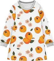 [Caihoyu] Girls' Long-Sleeved Dress Kids Pullover Christmas Outfit, Multicolor08, 8 Years
