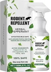 Anti Mouse Peppermint Spray, 150ml Mouse Prevention Spray, Mouse Defense, Humane Trap Substitute, Prevents Nesting in House, Car Engines, RVs, Trucks, Boats