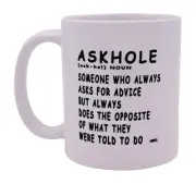 Rogue River Tactical Sarcastic Funny Coffee Mug Askhole Novelty Cup Great Gif...