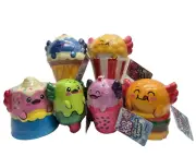 AXOLOTL Fidget Sensory Toy Ugly Cute Jumbo Foamie 4"in, Set of 6