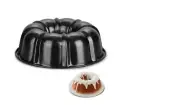 Vesteel 10 inch Round Cake/Bundt Pan, Non-Stick Pan for Baking Brownie Flan