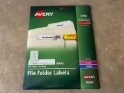 AVERY PERMANENT FILE FOLDER LABELS TRUEBLOCK WHITE 750/PACK 8366 X1-9