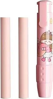 Huvqianu Retractable Rubber Stick Erasers for Kids | Eraser for Pencil Writing and Drawing, Pencil Eraser with Cartoon Design | Pencil Eraser for Kids School Supplies, School for Children