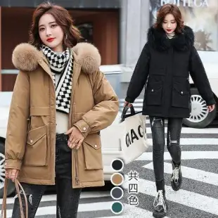 【韓國KW】秋冬現貨新品-抽繩英倫氣質羽絨防風外套羽絨外套
