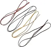 EXAOMBLE 4pcs Leather Cord for DIY Jewelry Making Beading Strips for Necklaces Bracelets Versatile Craft Threads for Accessories and Decor