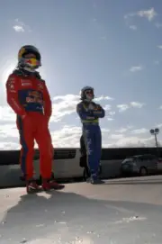 Sebastien Loeb (FRA) Citroen and Jari Matti Latvala (FIN) Ford 2008 Photo
