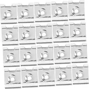 CRILSTYLEO 100pcs U Type Automotive Clamp Nuts Fastener Clips for Body Panels Car Body Clips for Dashboards Bumpers Doors Durable Secure Installation