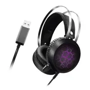 Kartech Gaming Headset Wired Game LED Light Headphones Microphone Noise Cancel