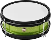 8inch Snare Drum Head with Drumsticks Shoulder Strap Drum Key for Student Band Green