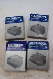 4x Original ADLER-ROYAL Correctable Typewriter Ribbon (Black) Model 246