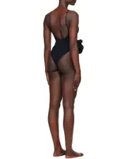 Magda Butrym Floral Detailed One-Piece Swimsuit FR34,FR36,FR38 black
