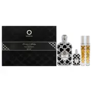 Orientica Oud Saffron for Men 4 Pc Gift Set 2.7oz EDP Spray, 2 x 10ml EDP Spray, 7.5ml EDP Splash