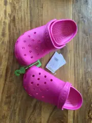 Crocs Women's - Baya Clogs, Slip On Shoes, Waterproof Sandals, Bright Pink, S 11