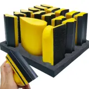 16 PCS Contoured Profile Sanding Block Set - Hook and Loop Foam Material Hand...
