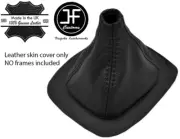 BLACK TOP GRAIN REAL LEATHER GEAR BOOT OVER RUBBER FITS FIAT X1/9 X19 EARLY