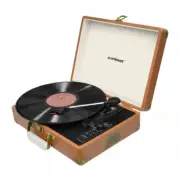 mbeat Aria Retro Turntable Bluetooth USB Vinyl Record Player 33.3, 45, 78 RPM
