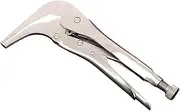 kowaku Locking Pliers with Bent Jaw Groove Joint Plier Steel Adjustable Sheet Metal Tool Locking Pliers for Amateur Hand Seamers, 11cmx22cm