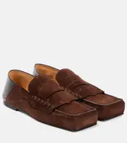 [Jacquemus] Jacquemus Carré leather penny loafers AU 6 brown