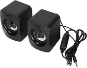 Mini Computer Speaker Stereo Less Distortion USB Powered Wired Small Speaker for for Desktop PC Laptop,Laptop Desktop Gaming Stereo Speaker Computer Speakers