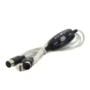 MIDI to USB Cable MIDI Interface to USB Converter Adapter
