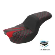 Rider Driver &Passenger Gel Seat Fit For Harley Low Rider Super Wide Glide 06-17