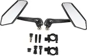 iplusmile 1 Pair Bicycle Mirror Mirror for Replacement Abs Black