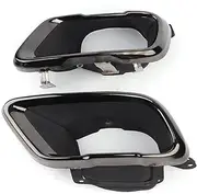 XTevu Exhaust Muffler Tips, Chrome End Pipe Set Compatible With X5 G05 M Sport 2019+, Tailpipe Trim Kit, Rear Exhaust Outlet