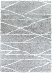 Mascot Shaggy Light Grey Rug 8741A