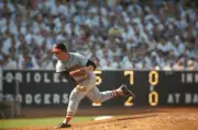Moe Drabowsky 1966 World Series 1 Baltimore Orioles Baseball Old Photo