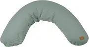 Beaba Big Flopsy Maternity and Nursing Pillow, Print Jersey Sage Green