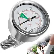 0580495/580495 HEA Spraying Pressure Gauge Assembly Fit for Titan/Wagner Airless Sprayer, Standard 1/4" NPT Threads Fittings