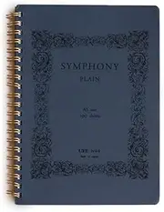 Life Stationery Japanese Paper Plain Symphony Notebook A5, Navy
