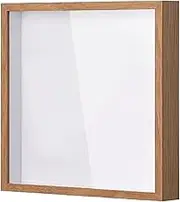 Shadow Box Frame Adventure Archive Box Travel Party Top Loading Display Case Wood, 20.3x20.3CM