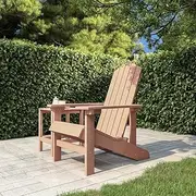 Garden Chair Garden Adirondack Chair HDPE Brown Patio Seating