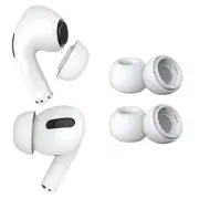 2 Pairs Replacement Earbud Tips for AirPods Pro - Silicone Ear Tips S - White